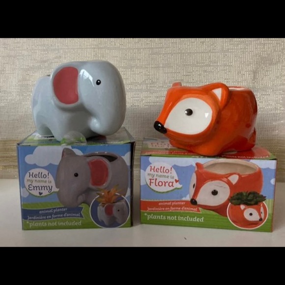 2 plant pots (animals) - Picture 2 of 4